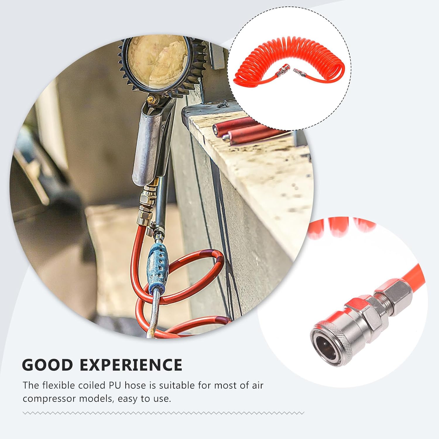 공압 공구 호스 공기 공압 호스 나선형 파이프 공기 압 - Spring Compressor Tool 리뷰 및 가격