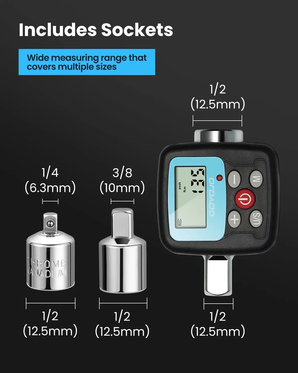 GOYOJO 디지털 토크 렌치 어댑터 - LCD 디스플 - Torque Wrench Digital 리뷰 및 가격